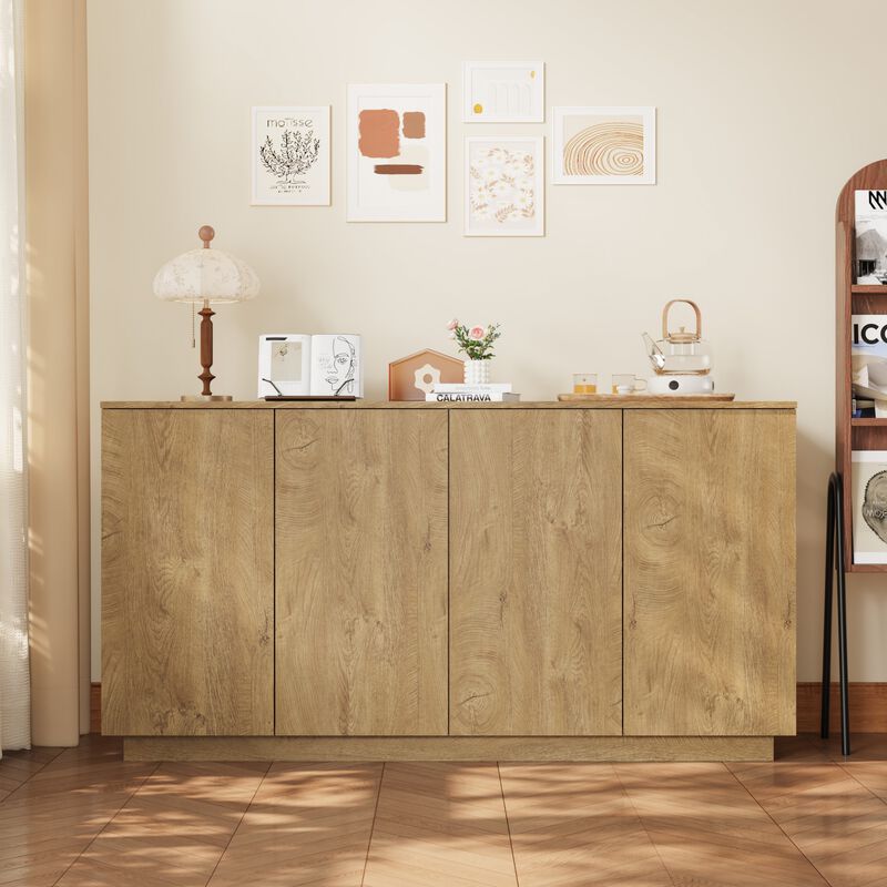 Rozax Wood Sideboard Buffet Cabinet image number 1