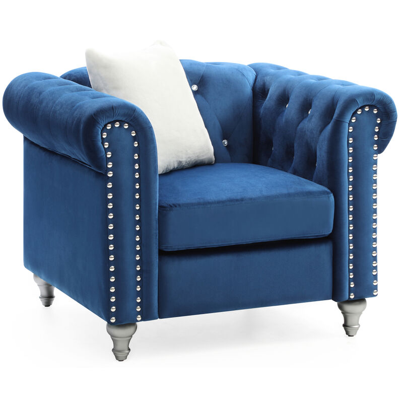 Raisa G861A Chair, NAVY BLUE