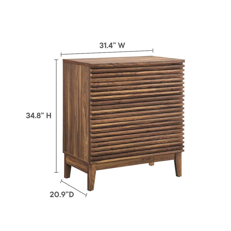 Render Large 3-Drawer Nightstand image number 1