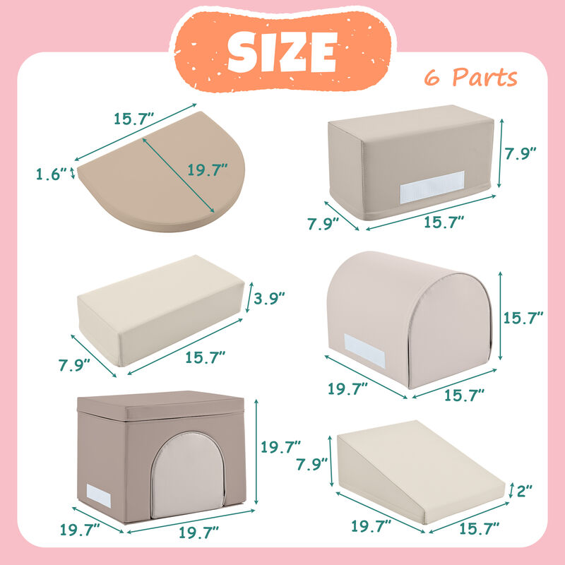 Merax Soft Play Equipment Climb and Crawl Playground