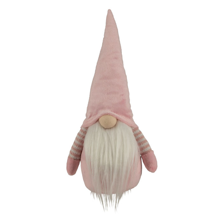 12" Pink and White Spring Gnome