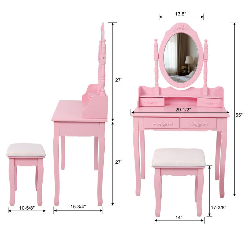 Zonglu Vanity Desk Set image number 8