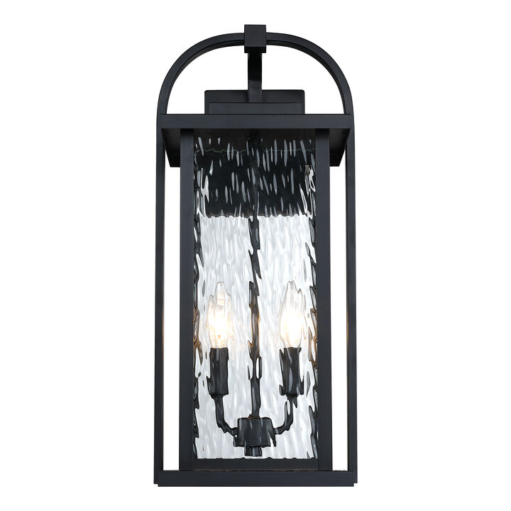 20" Modern 2-Light Outdoor Wall Lantern