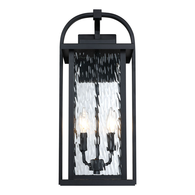 20" Modern 2-Light Outdoor Wall Lantern image number 0