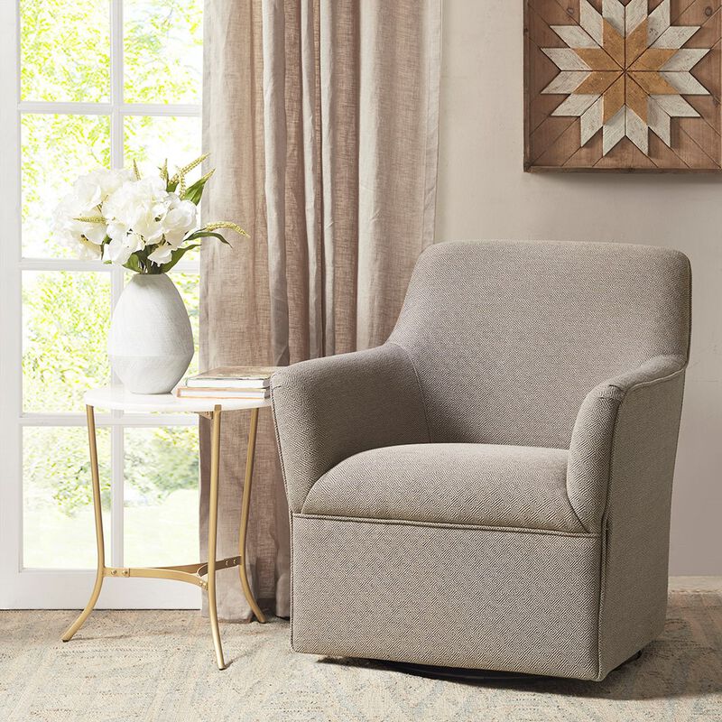 Gracie Mills Adyson Modern Comfort Swivel Glider Chair