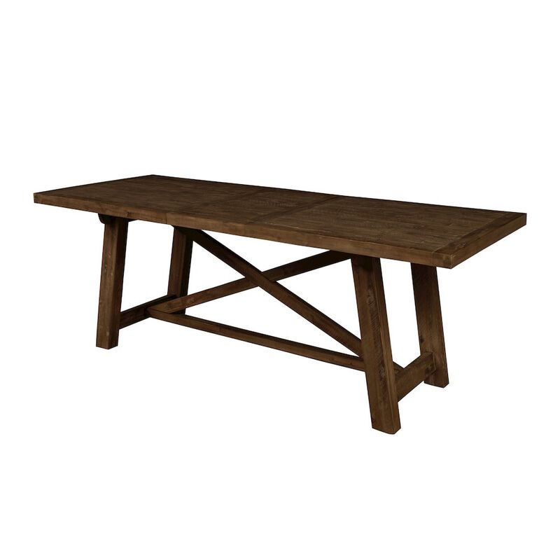 Alpine Furniture Newberry Rectangular Dining Table, Medium Brown
