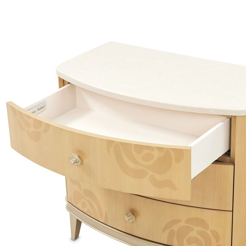 Camellia Field Nightstand - Caramel image number 6