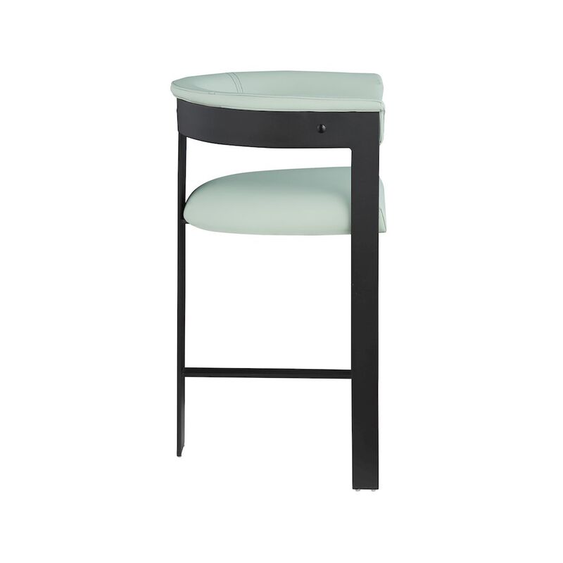 Meridian Furniture Romeo Vegan Leather Counter Stool, Set of 2