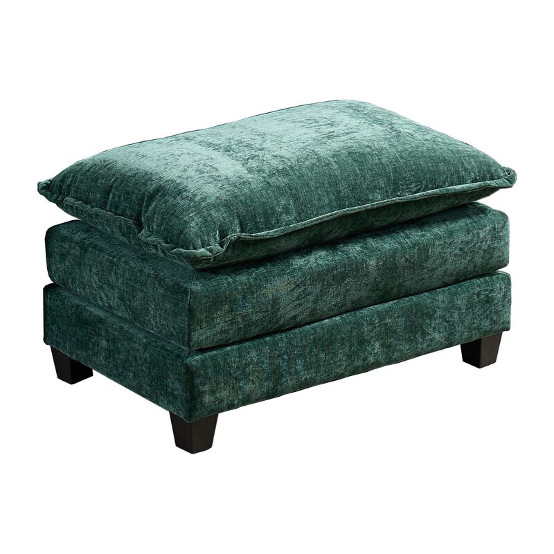 GOODSILO Modern Modular Sofa Ottoman with Adjustable Backrest - Plush Chenille Upholstery for Comfortable Lounge Seating Configuration image number 0
