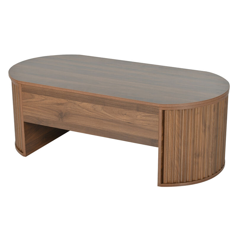 Merax Coffee Table with Hidden Compartment