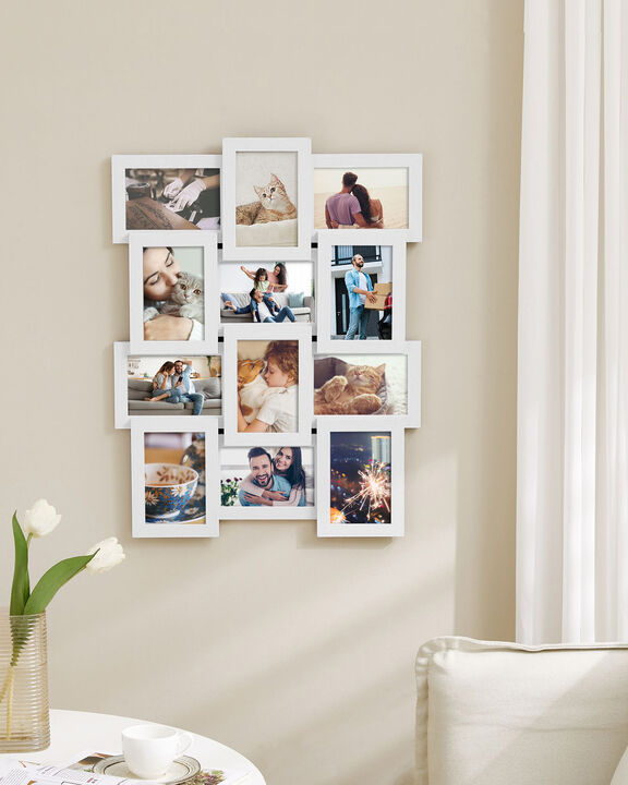 Collage Photo Frames 4x6 Set of 12 Multi Picture Wall Display