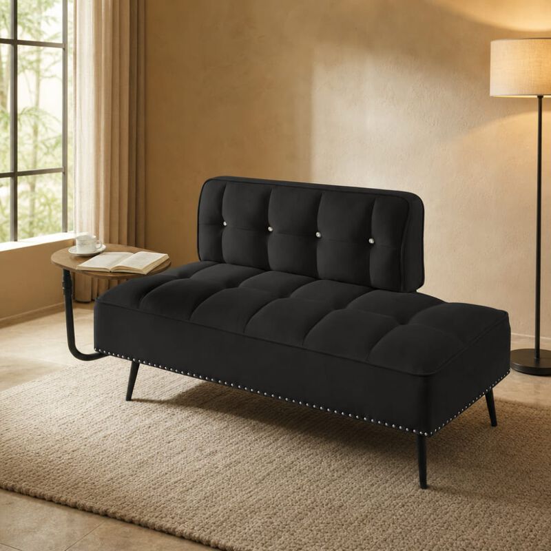 Modern Two-Seater Velvet Sofa image number 3