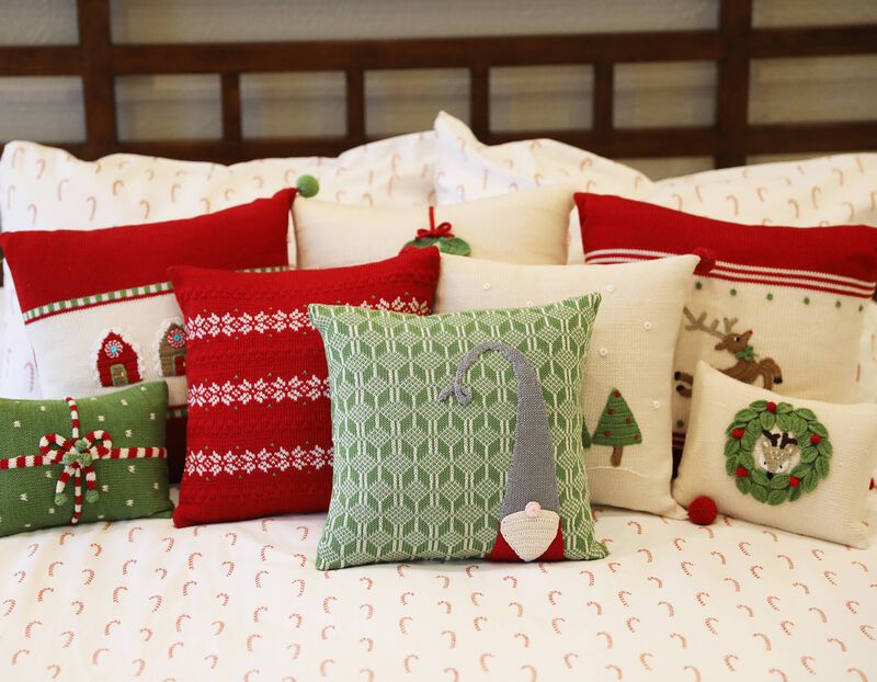 Gnome Christmas Pillow, 12", Holiday Decorations image number 4