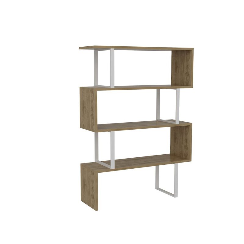 Decorotika Adriana Bookcase White&Oud Oak