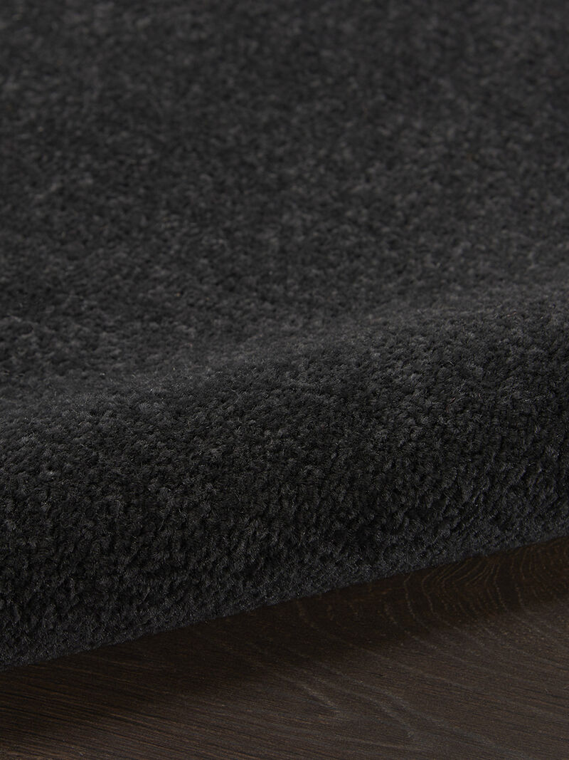 Nourison Essentials NRE01 Black 6' x Round Rug