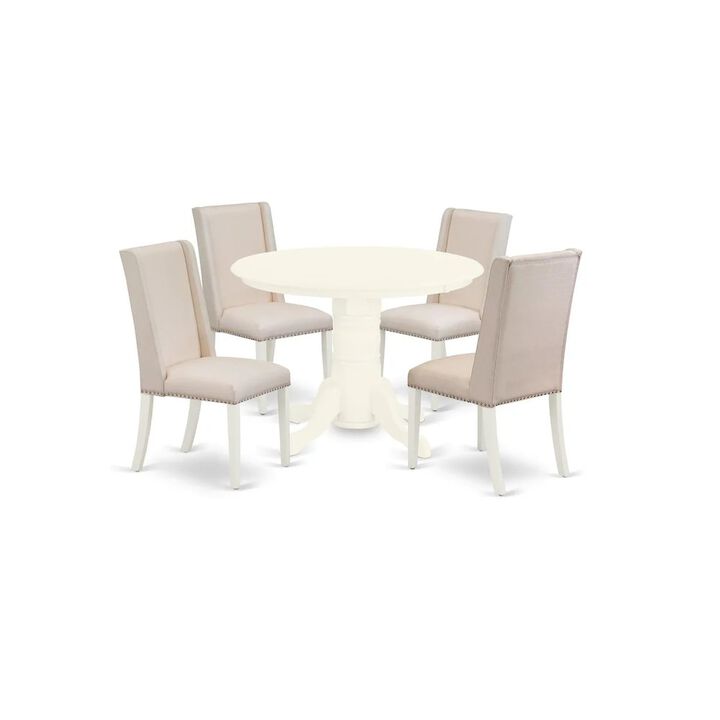 Dining Room Set Linen White