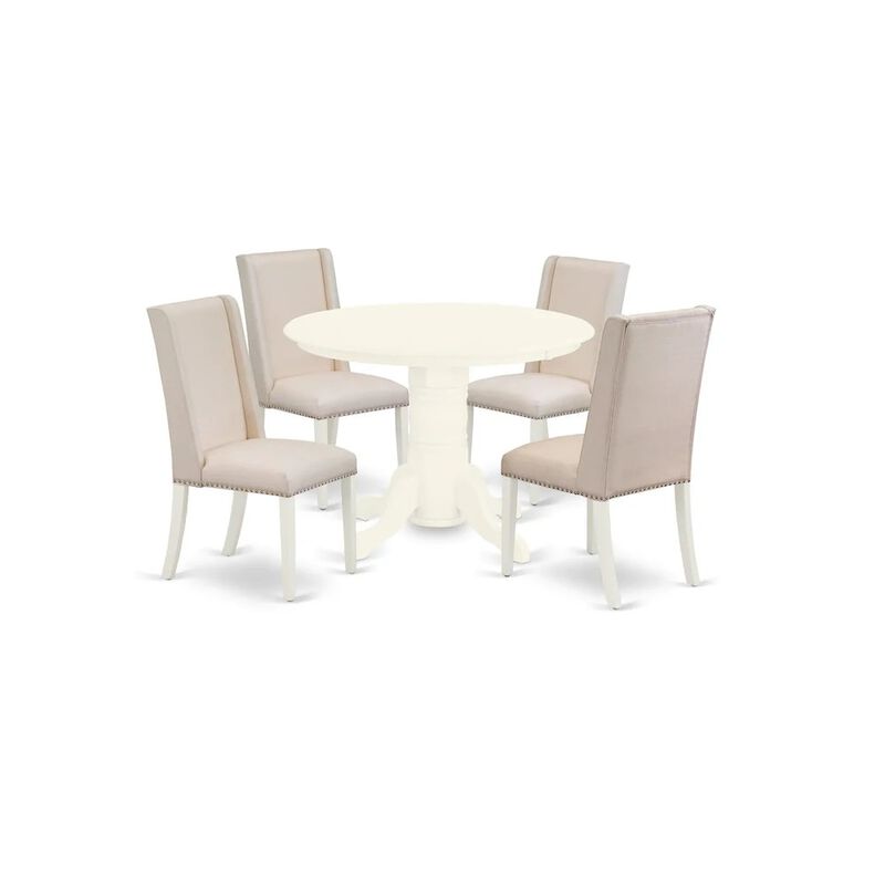 Dining Room Set Linen White