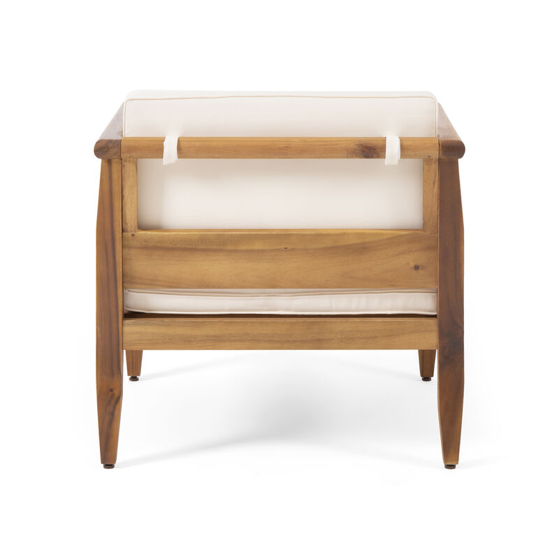 Merax Wooden Frame Club Chair for Indoor Outdoor