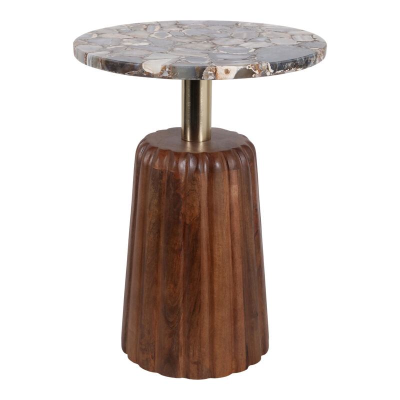 Elginshaw Agate Top Wood Accent Table image number 0