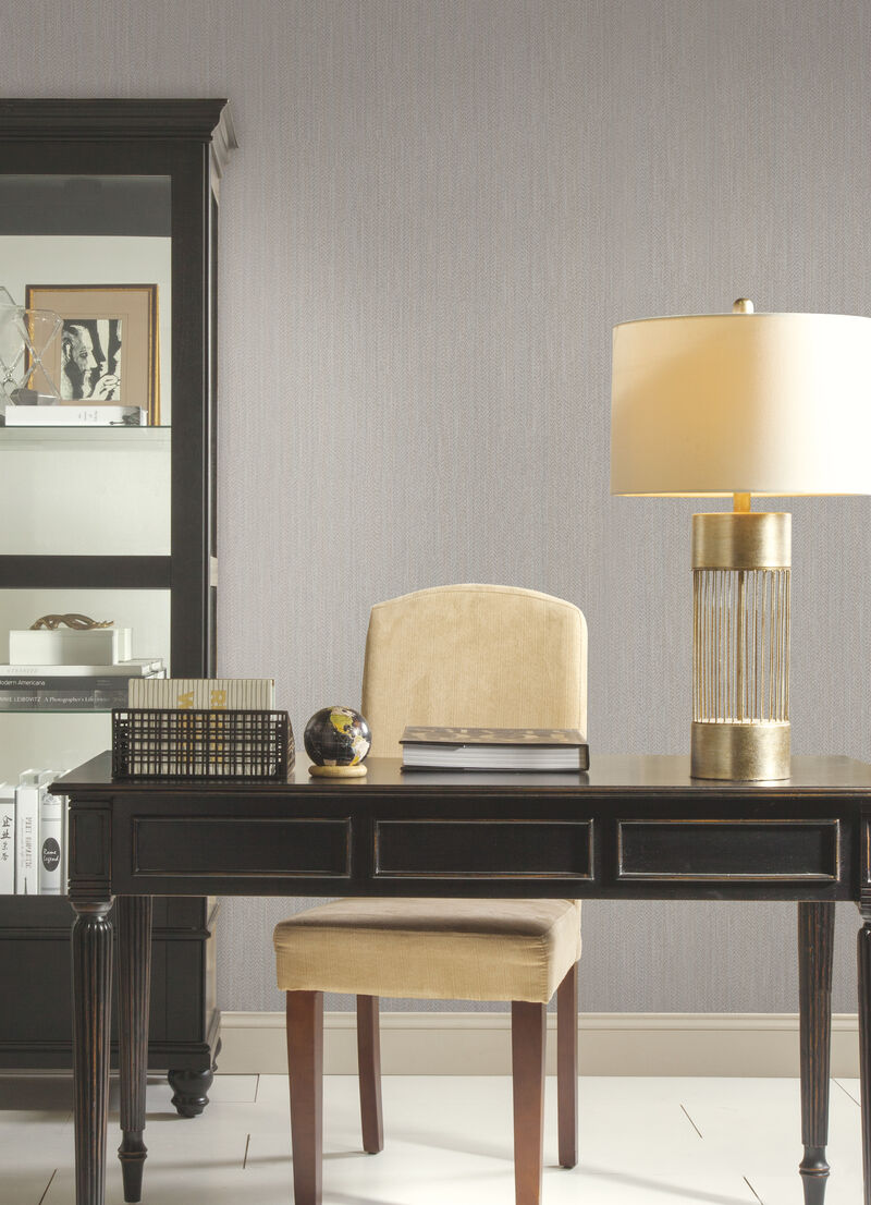 Chevron Channel Gray Wallpaper image number 1