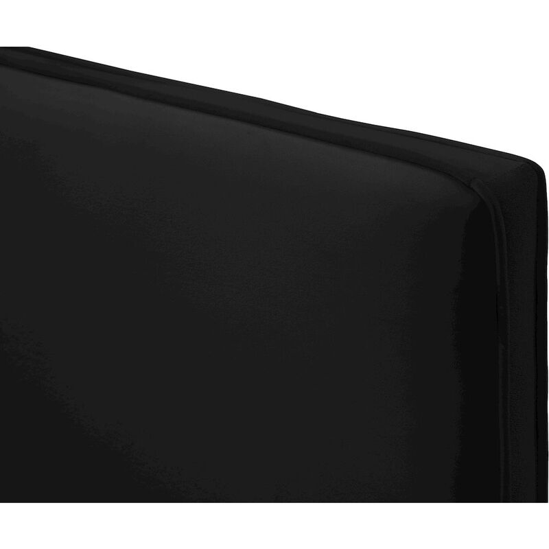 Meridian Furniture Geri Black Velvet Twin Bed