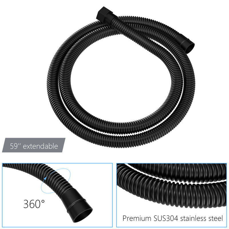 12" Rain Shower Head Systems With Waterfall Tub Spout, Matte Black, Wall Mounted Shower 0000