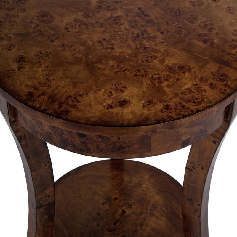 Butler Specialty Holdin Round 18"W Side Table, Medium Brown image number 4