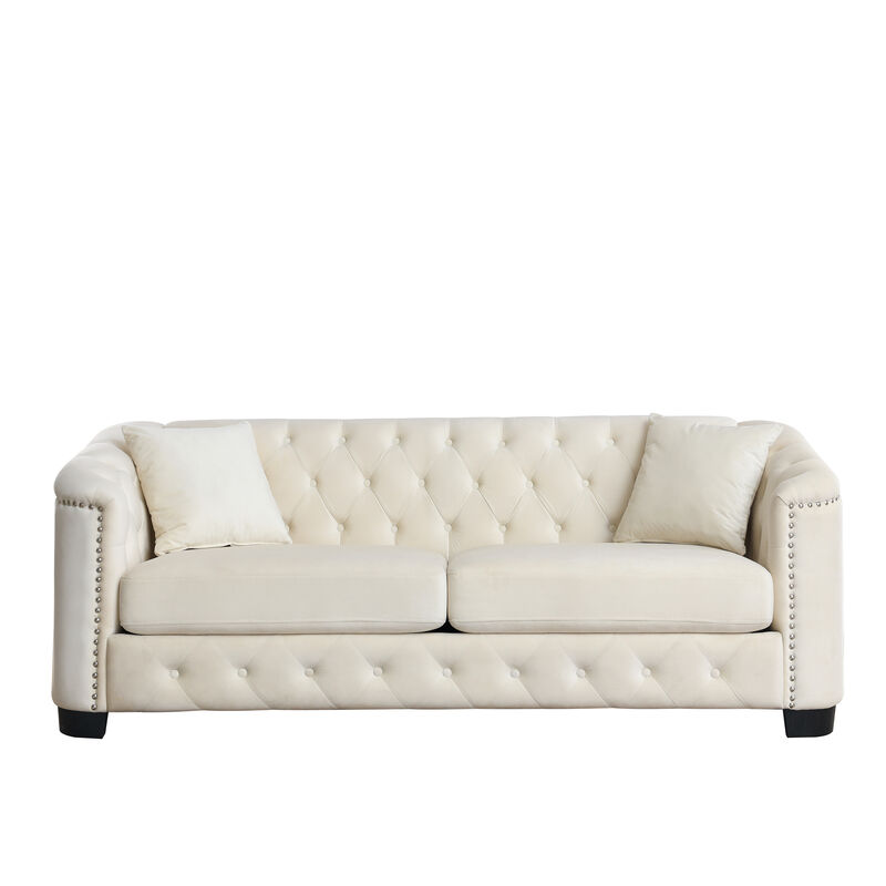 Nudmel Velvet Chelsfield Sofa Set image number 0