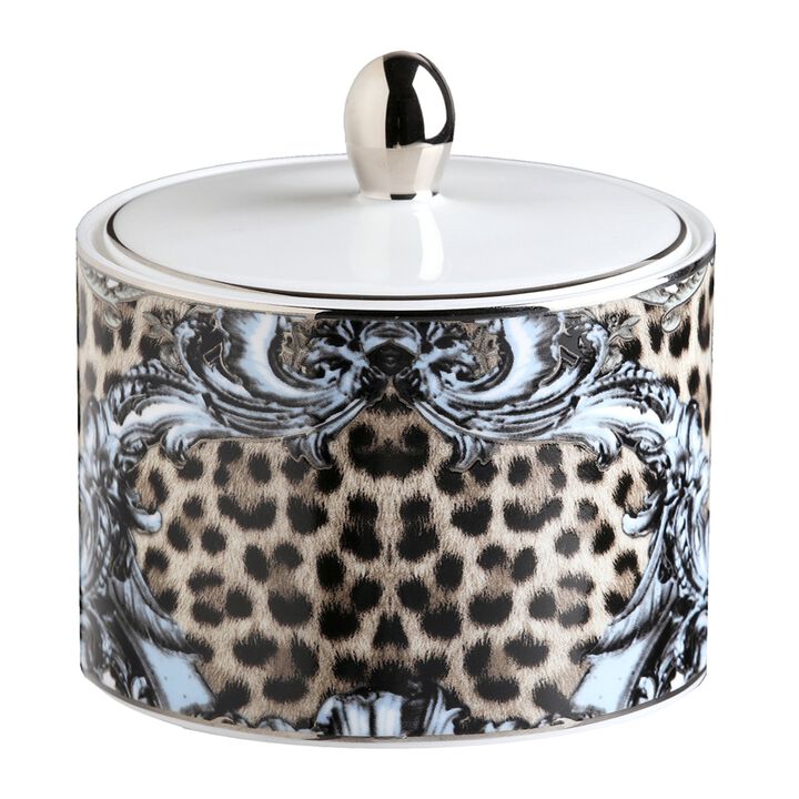 Sugar Pot PALAZZO PITTI   diam. 2.5", H 3.3"