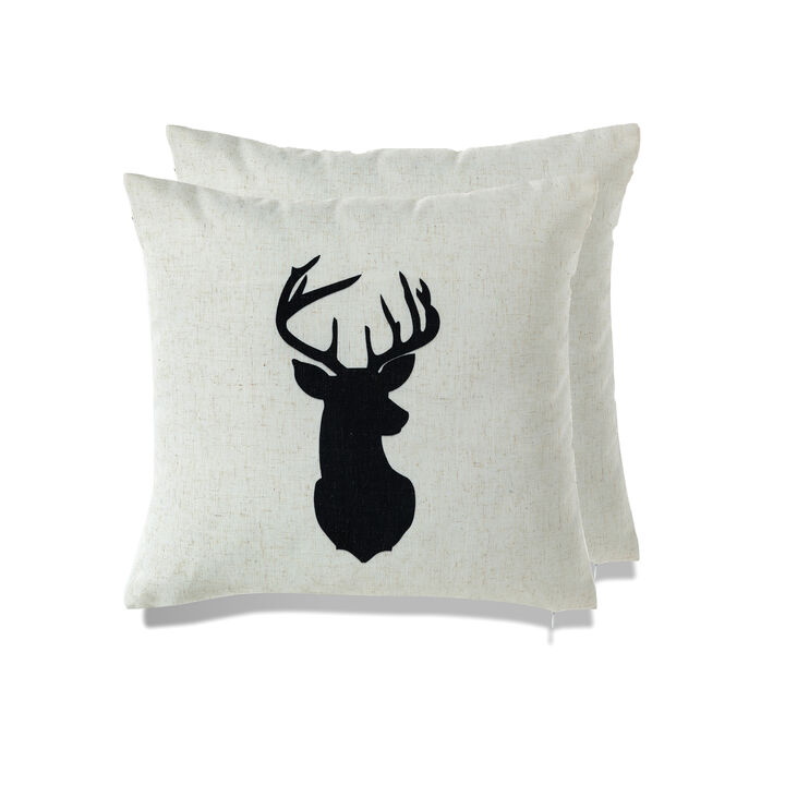 Cottage Icons throw pillow - set of 2