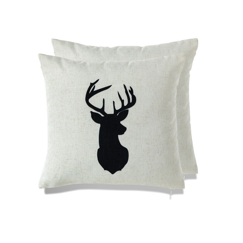 Cottage Icons throw pillow - set of 2
