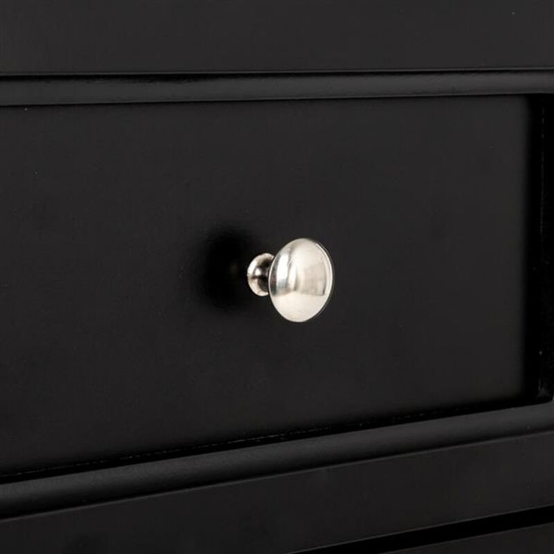 2-Piece Country Style Two-Tier Nightstands Large Bedside Tables with Storage image number 4