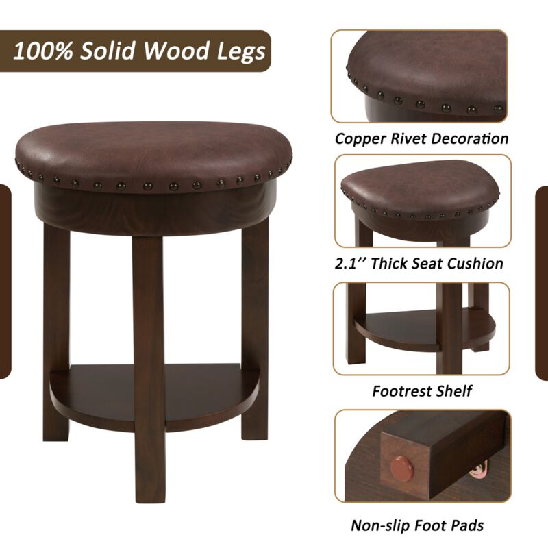 Stulum Farmhouse 4‑Piece Bar Table Set image number 4