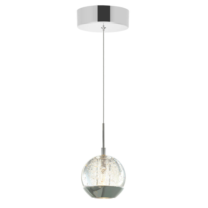 Perrier 1 Light Down Mini Pendant With Chrome Finish
