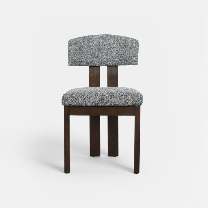 COLAMY HALO Modern Upholstered Wood Dining Chair