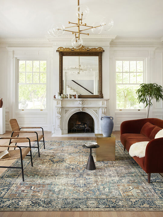 Margot MAT02 Terracotta/Lagoon 7'6" x 9'6" Rug