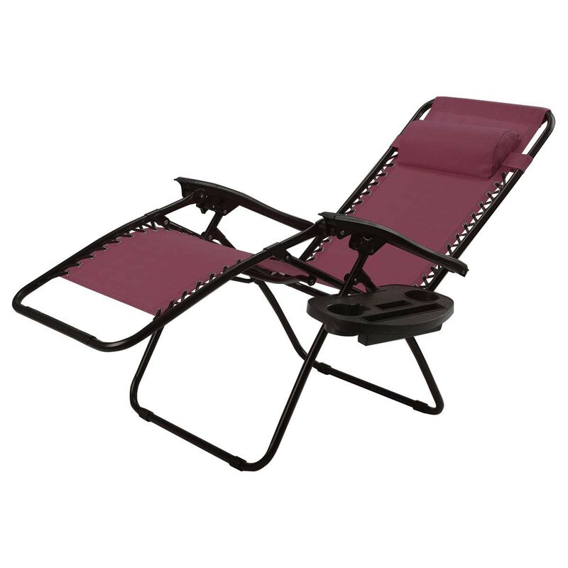Set of 2 Folding Outdoor Zero Gravity Lounge Chairs for Ultimate Comfort and Relaxation