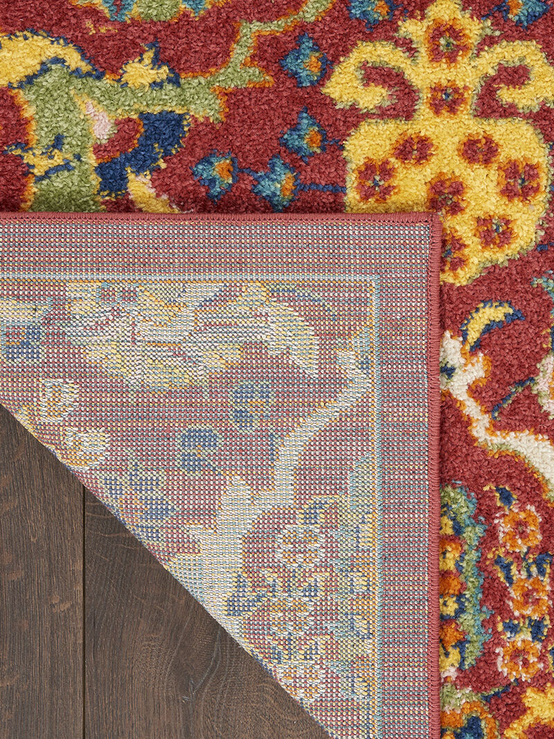 Allur ALR03 Red/Multicolor 9' x 12' Rug