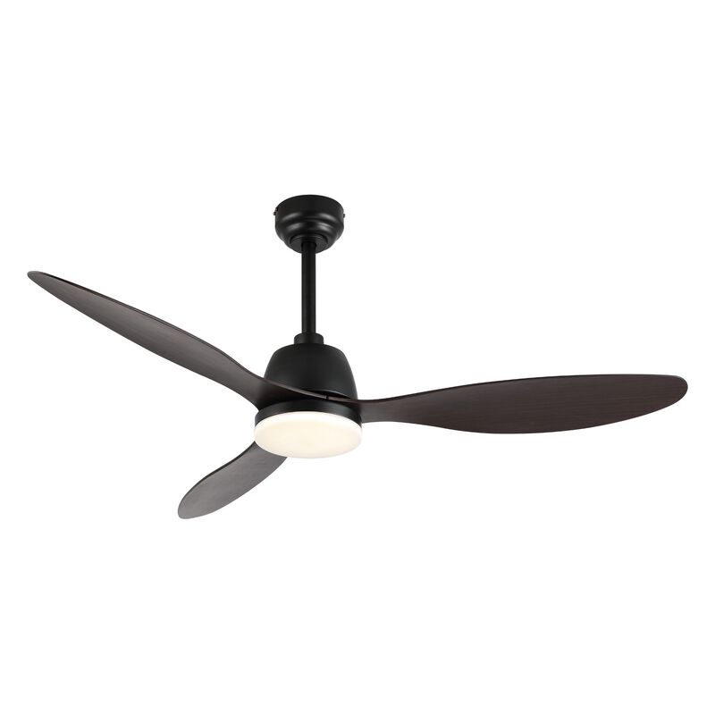 Audie Classic Industrial Iron/Plastic Integrated LED Ceiling Fan