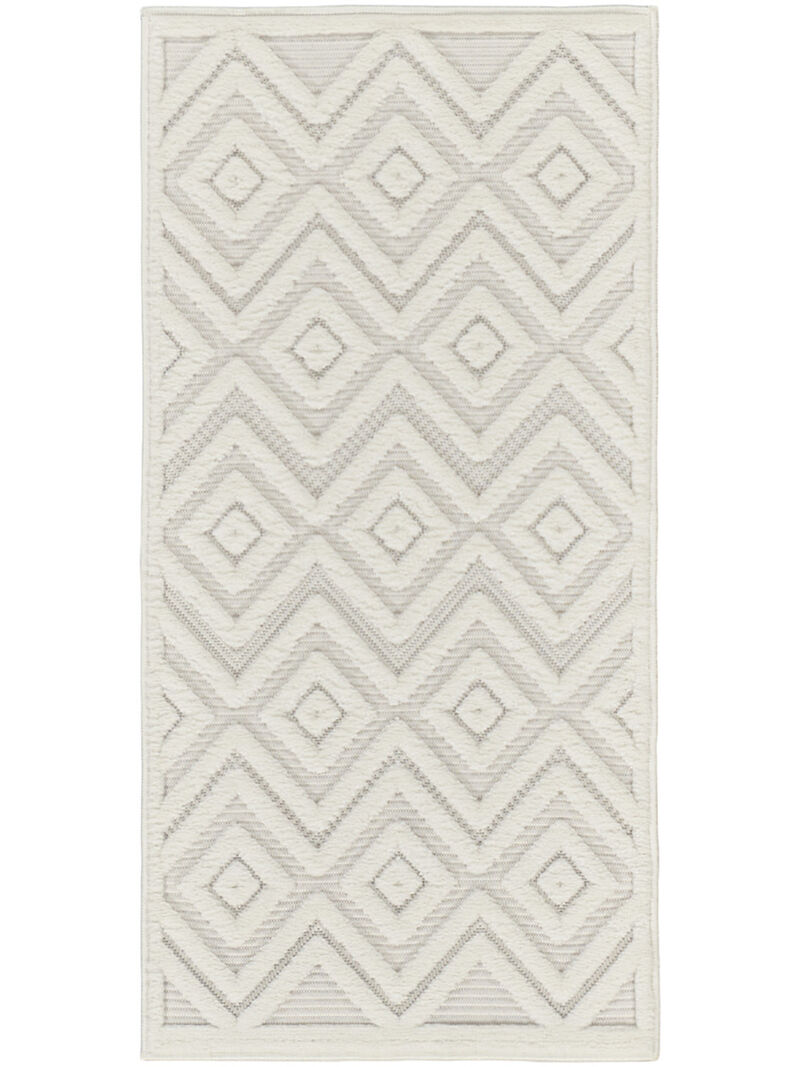 Versatile NRV01 Ivory/White 2'2" x 10' Rug image number 0