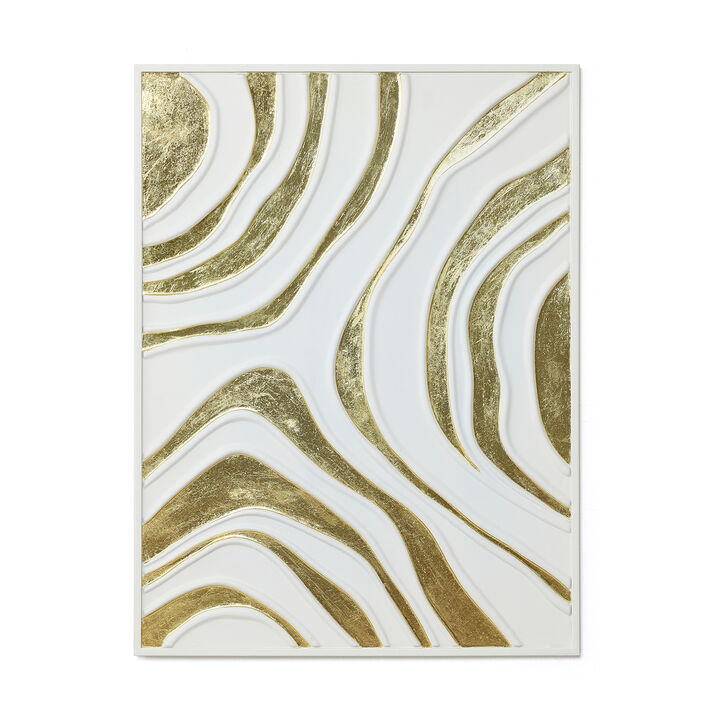31.5" Modern Contour Metal Abstract Wall Art Decor