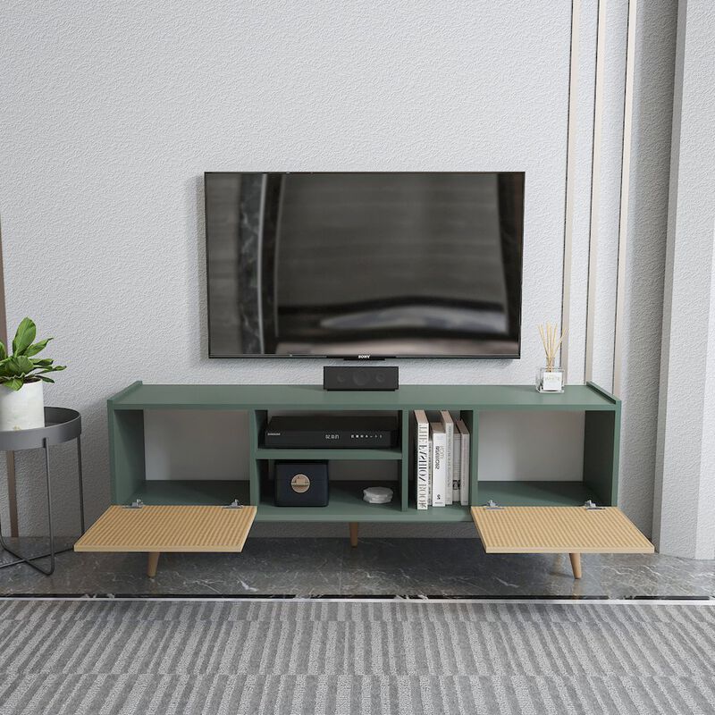 Decorotika Ekvador Tv Stand Sylvia&Rattan Pattern