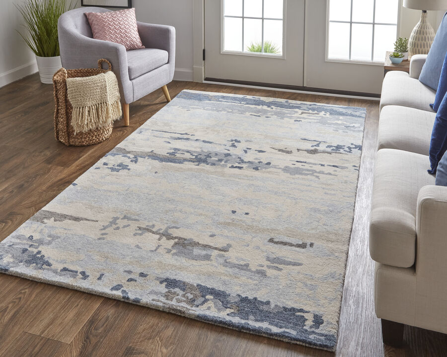 Everley 8647F Blue/Gray/Ivory 2' x 3' Rug