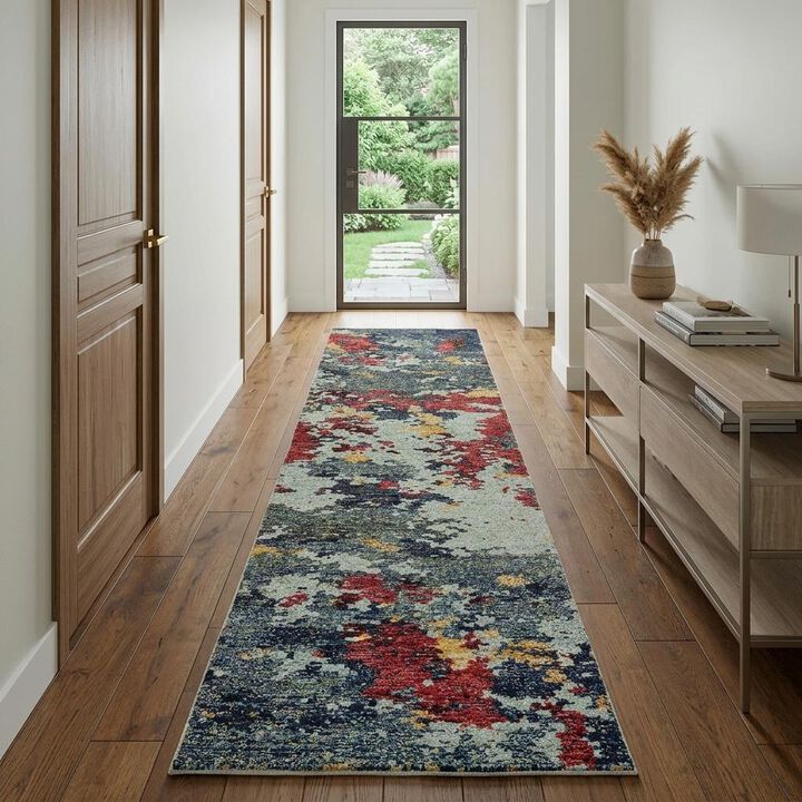 HomeRoots Abstract Runner Rug