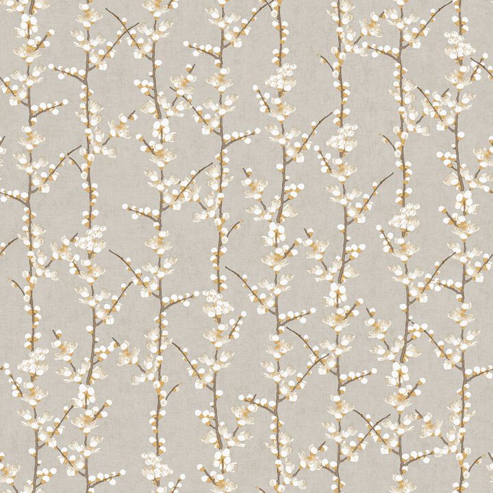 Spring Blossom Sakura Row Beige Wallpaper 1904-2