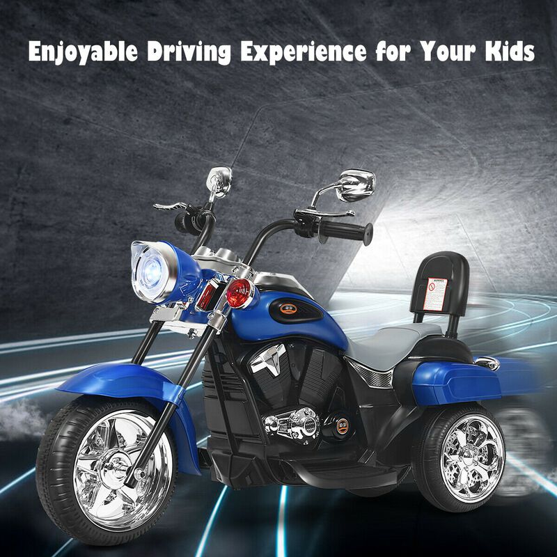 6V Toddler Electric Ride-On Bike with 3 Wheels, Horn and Front Headlight image number 6