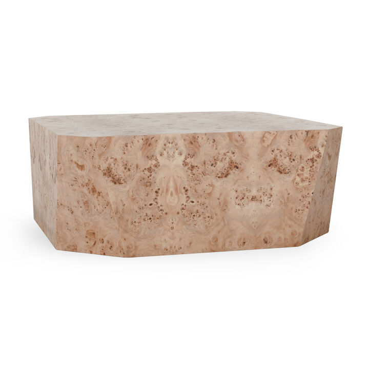 Avena Burl Square Coffee Table