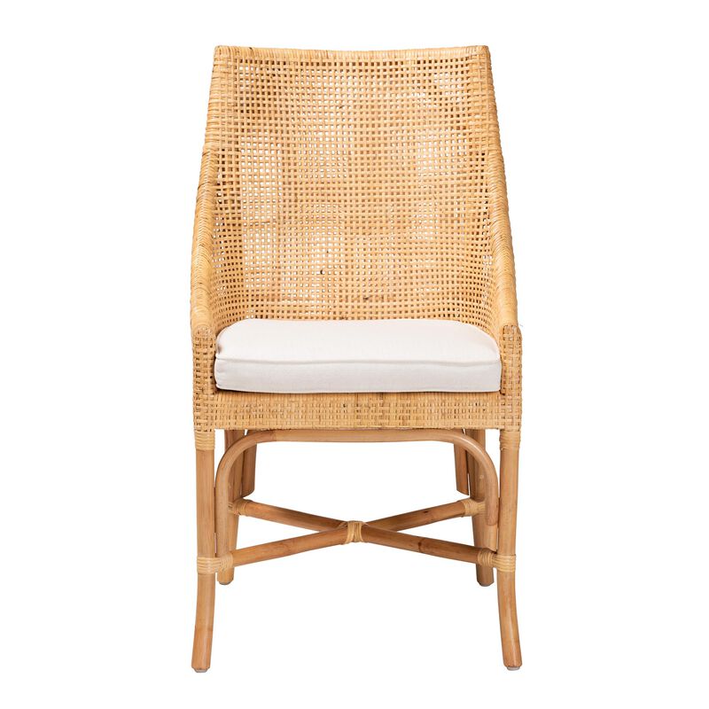 Bali & Pari Bella Modern Natural Rattan Dining Chair