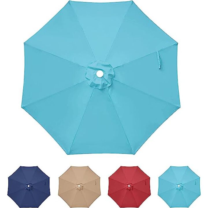 9' Patio Umbrella Replacement Canopy Outdoor Table Market Yard Umbrella Replacement Top Cover