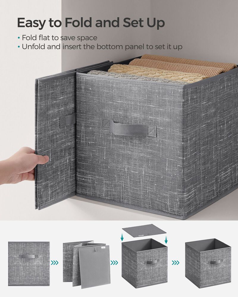 Set of 8 Storage Cubes for Efficient Organization and Stylish Home Storage Solutions image number 6